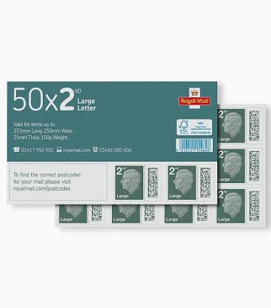 2nd Class Stamp Large Letter