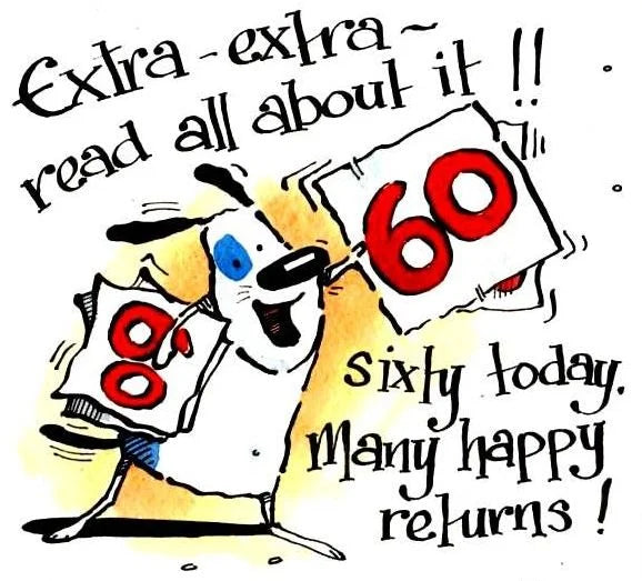 Greetings Card - Birthday 60