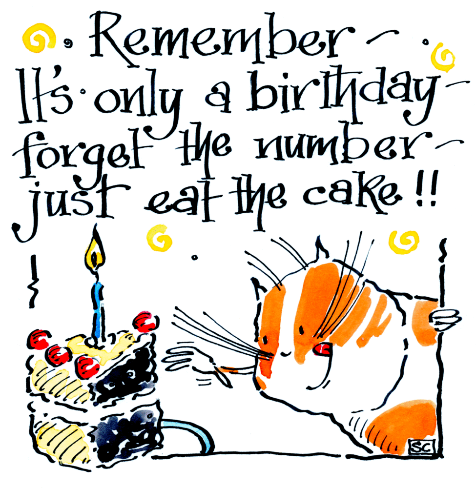 Greetings Card - Birthday Cat