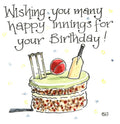 Greetings Card - Cricket Cake
