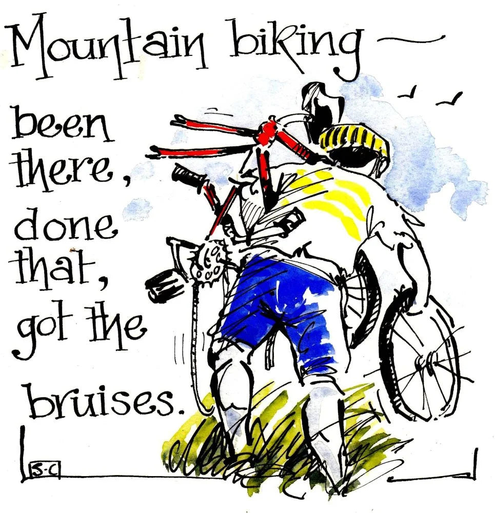 Greetings Card - Cycling Bruises