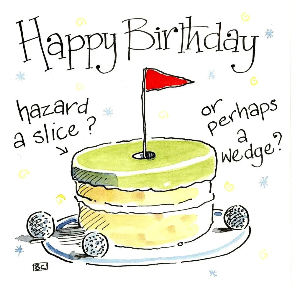 Greetings Card - Golf Birthday