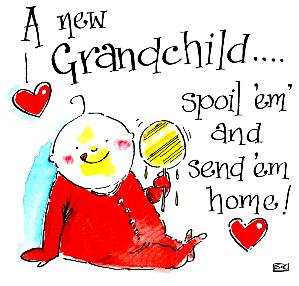 Greetings Card - Grandchild Spoilem
