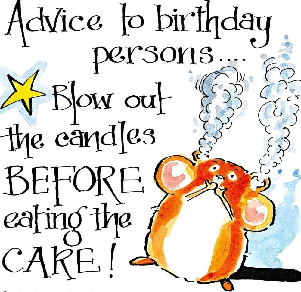 Greetings Card - Hamster Advice