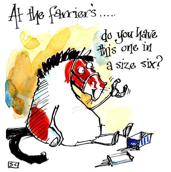 Greetings Card - Horse Farrier