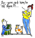 Greetings Card - Obedience Training