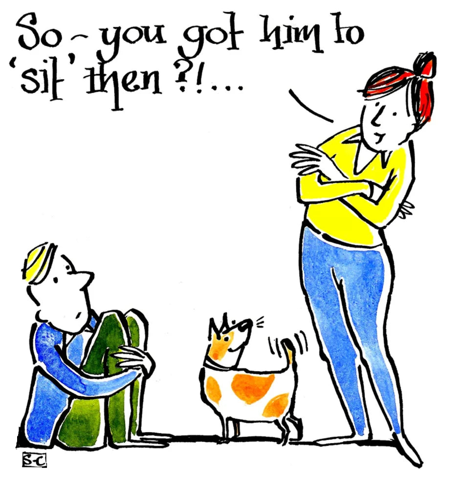Greetings Card - Obedience Training