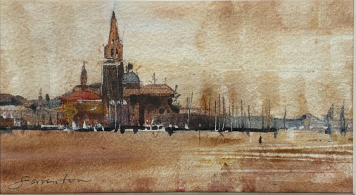 Orange Venice - mounted, flipped and straightened