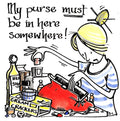 Greetings Card - Purse