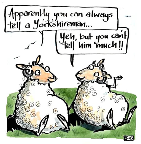 Greetings Card - Sheep Yorkshireman