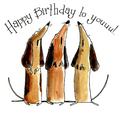 Greetings Card - Singing Sausages