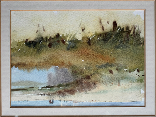Sunday Walk - framed, straightened
